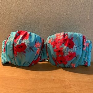 H&M Floral Bandeau Bikini Swim Top 34B